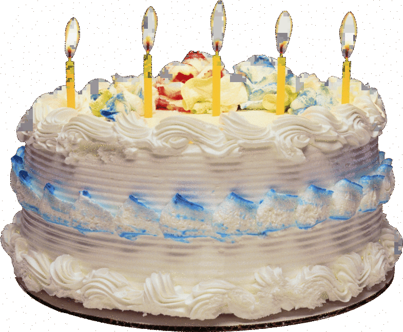 s dnem rozhdeniya, торт со свечами, торт с голубым кремом, торт белый, крем,